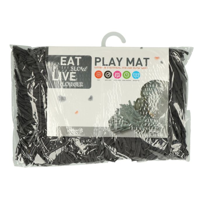 Eat Slow Live Longer Play Mat Grey    