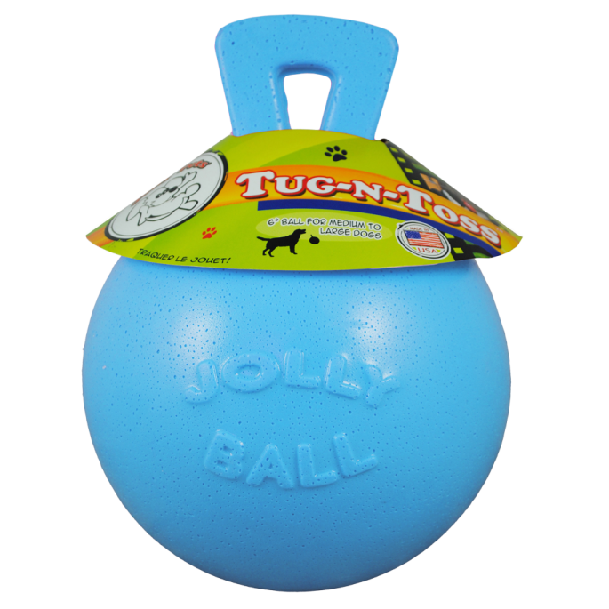 Jolly Tug-n-Toss 15 cm Baby Blauw (Bosbessengeur)    
