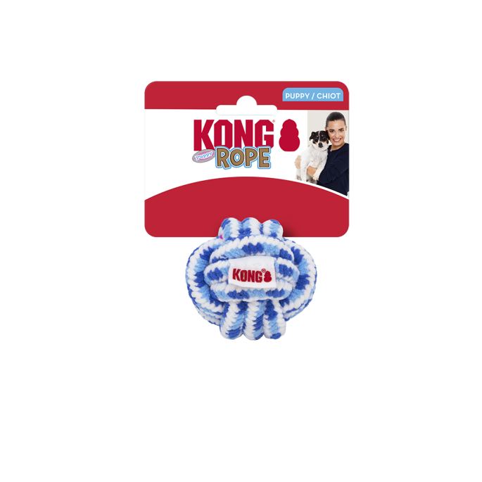 KONG Rope Ball Puppy Assorted Sm    