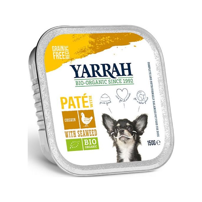 Yarrah Hond Alu Pate Kip/Zeewier 150 gram