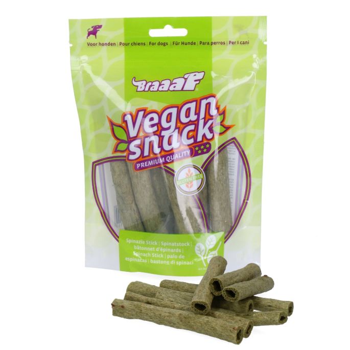 Braaaf Vegan Sticks Spinazie. 12cm