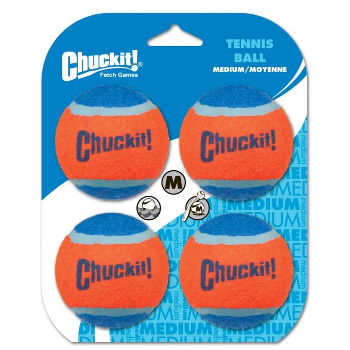 Chuckit Tennis Ball M 6 cm 4 Pack    