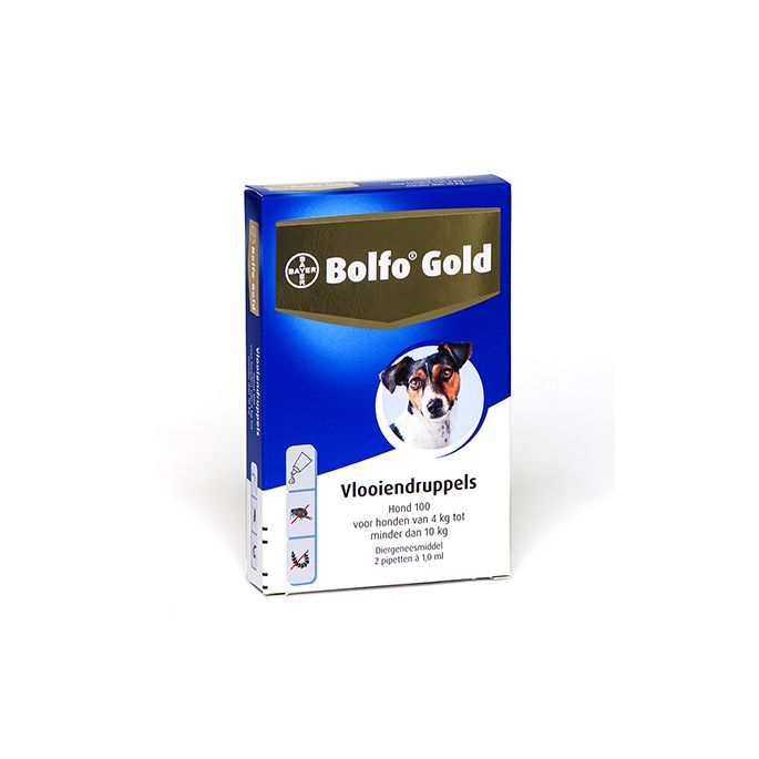 Bolfo Gold Hond 100 > 2 Pipet. Verpakking: 1 st.