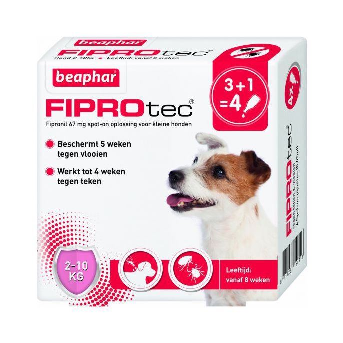FiproTec Dog 2-10 kg. 3+1