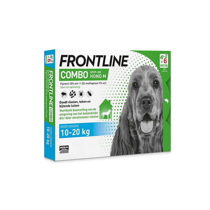 Frontline COMBO Dog M 4+2 Pipet. 10-20 kg