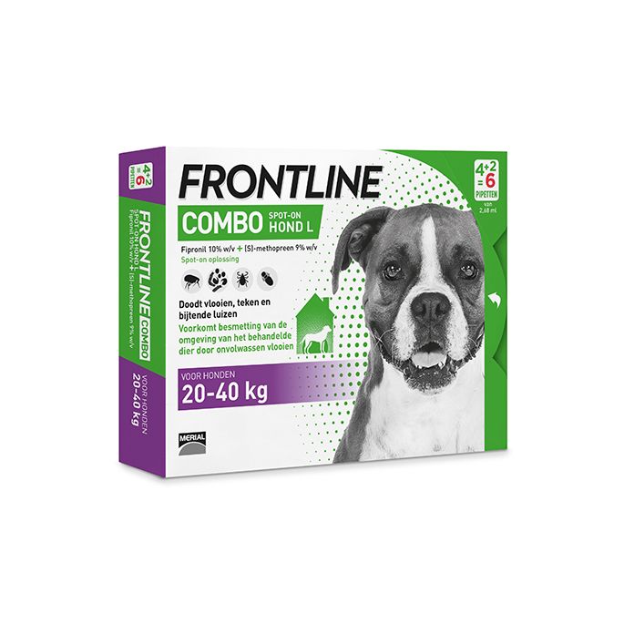 Frontline COMBO Dog L 4+2 Pipet. 20-40 kg