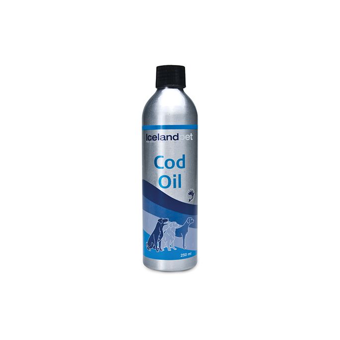 Icelandpet Cod Oil. Verpakking: 250 ml.