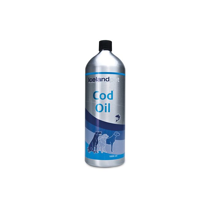 Icelandpet Cod Oil. Verpakking: 1 ltr.