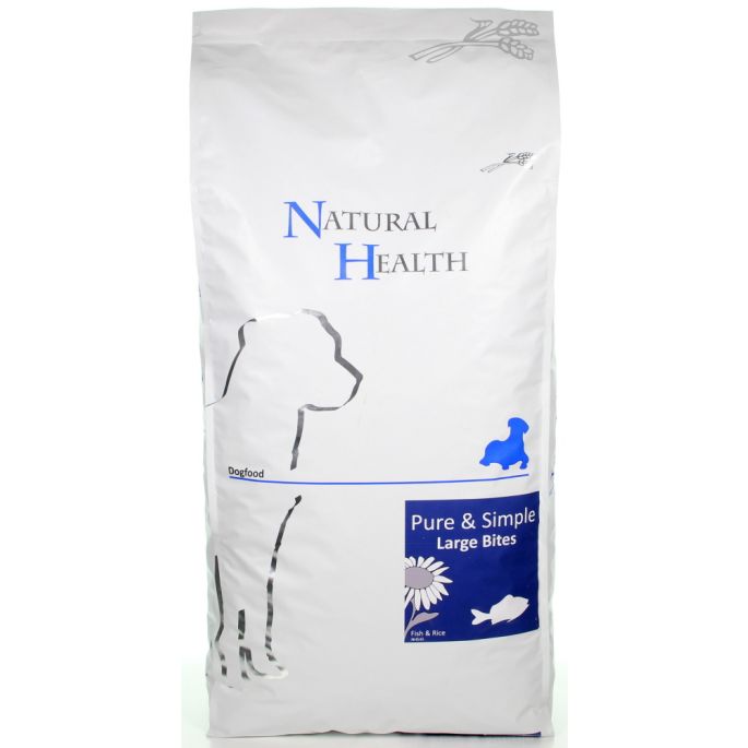 Natural Health Dog Fish & Rice Large Bite