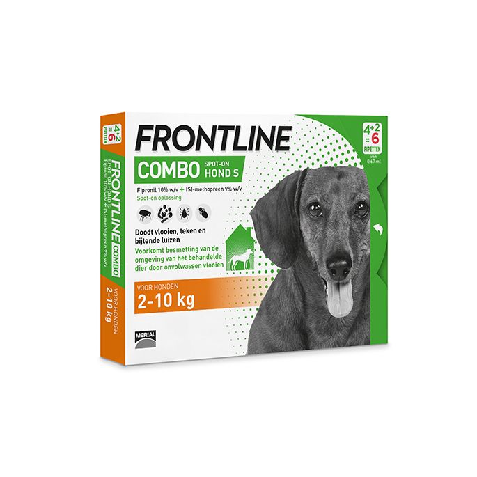 Frontline COMBO Dog S 4+2 Pipet. 2-10 kg