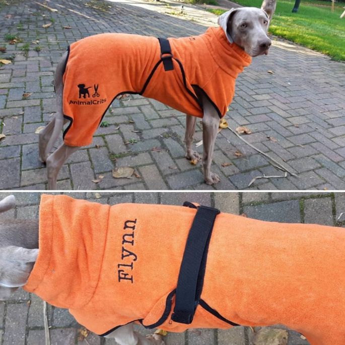 Badjas voor honden - Toobster - Grijs