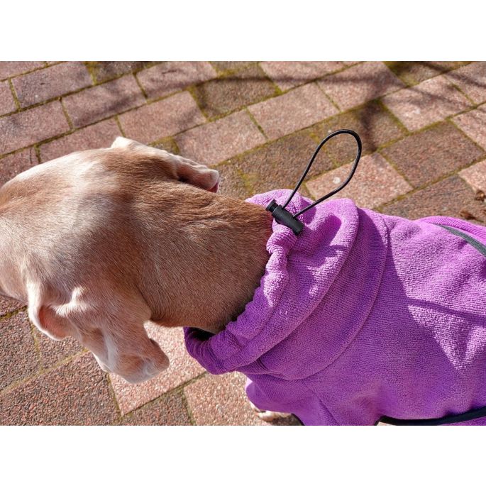Badjas voor honden - Toobster - Paars