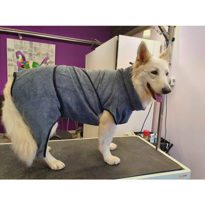 Badjas voor honden - Toobster - Grijs