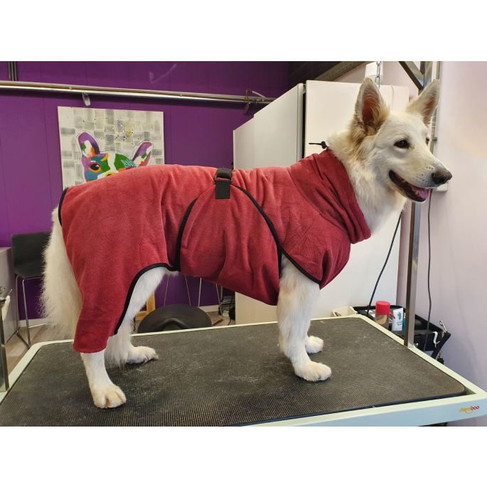 Badjas voor honden - Toobster - Rood