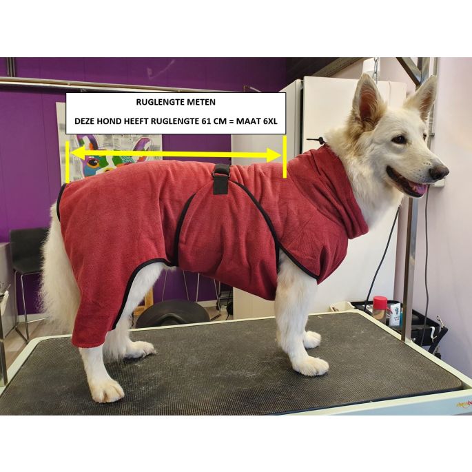 Badjas voor honden - Toobster - Rood