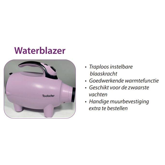 Toobster waterblazer Muurplaat