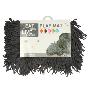 Eat Slow Live Longer Play Mat Grey    