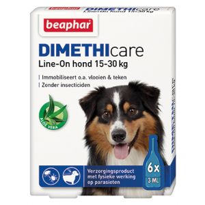 Dimethicare Line-on hond 15-30 kilo. Verpakking: 6 pip., 15-30 kilo