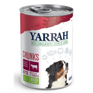 Yarrah Hond Blik Br.Rund in Saus 405 gram
