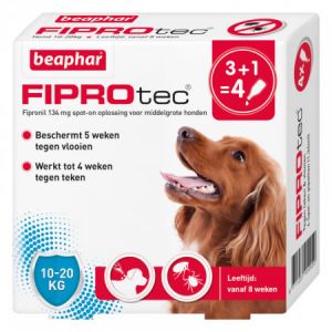 FiproTec Dog 10-20kg 3+1